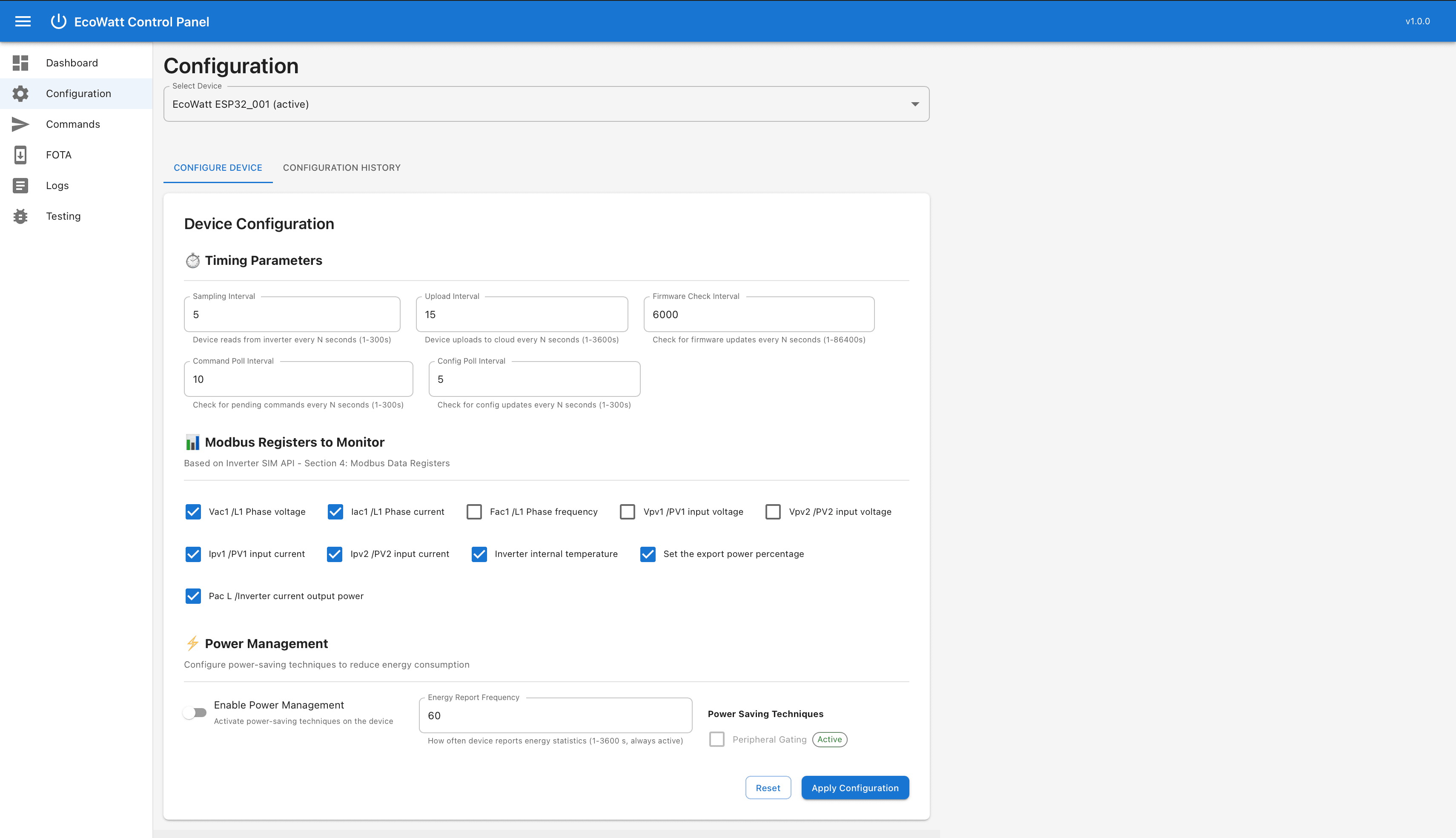 EcoWatt – Smart SolarInverter Monitoring & Control System - Image 2
